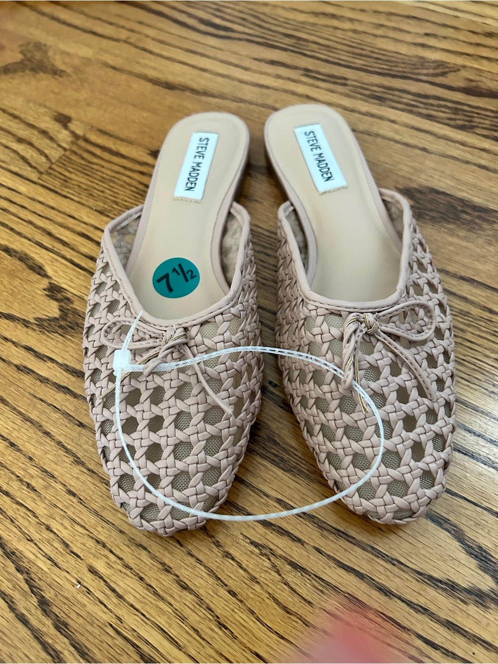 Steve Madden Braided Slip-On Mule in Blush